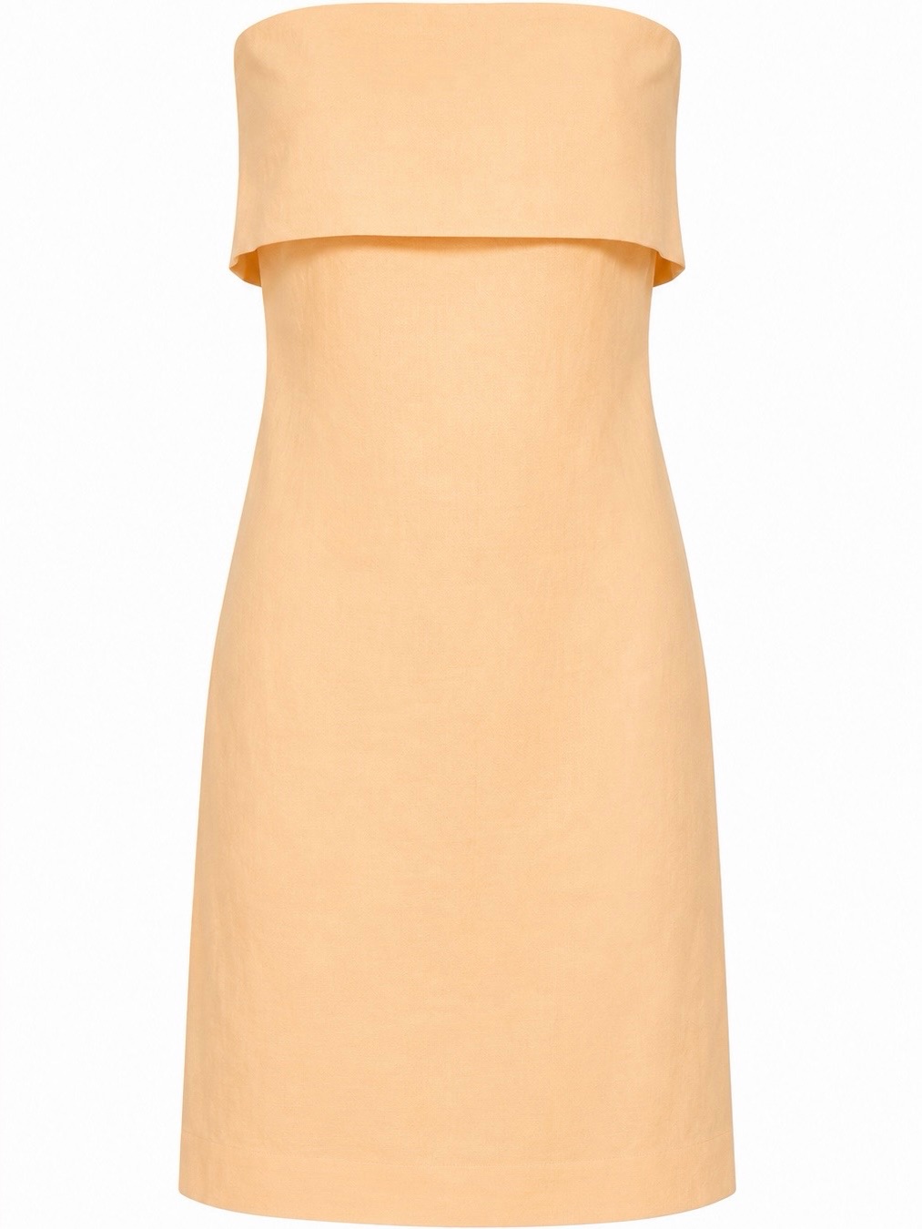 Nwt Banana Republic ‘Strapless Linen Mini Dress’ In Orange Size 4